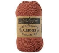 Scheepjes - Scheepjes Catona 504 Brique Rouge Fil - 1x25g
