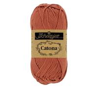Scheepjes - Scheepjes Catona 504 Fil rouge brique - 1 x 50 g