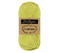 Scheepjes Scheepjes Catona 512 Pelote de laine Citron vert 1 x 25 g