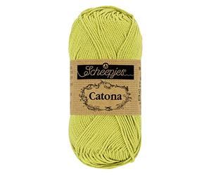 Scheepjes Scheepjes Catona 512 Pelote de laine Citron vert 1 x 25 g