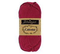 Scheepjes - Scheepjes Catona 517 Ruby Yarn - 1 x 25 g