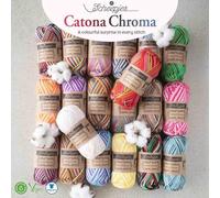 Scheepjes - Scheepjes Catona Chroma 100% Mercerisé Coton Crochet et Tricot Fil (20 Couleurs) Assortiment Ensemble - 5x50g