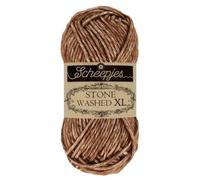 Scheepjes Stone Washed XL Fil, 70% Coton, 30% polyacrylique, 862 Brown Agate, 1x50g