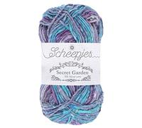 Scheepjes Secret Garden Fil, 60% Polyester, Soie, 20% Coton, 709 Lily Pond, 1x50g