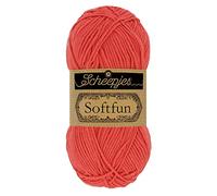 Scheepjes Softfun Fil, 60% Coton, 40% polyacrylique, 2449 Salmon, 1x50g