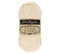 Scheepjes 1664-821 Fil de coton délavé à la pierre, 821 Quartzite rose, 1 x 50 g
