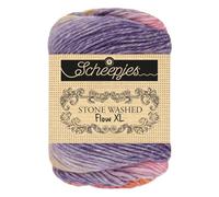 Scheepjes Stone Washed Flow XL 65g, 06 Joy Orange, Mélange Coton-Acrylique