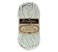Scheepjes Stone Washed XL fil 50 g - Crystal Quartz (gris 854), mélange coton et acrylique