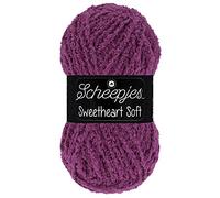 Scheepjes Sweetheart Soft 1x100g - 014 Violet, Fil en Polyester pour Tricot et Crochet