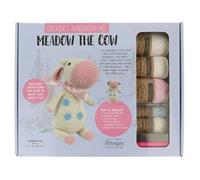 Scheepjes Tuva Kit de Crochet Amigurumi - Meadow la Vache, Ecru/Rose/Bleu