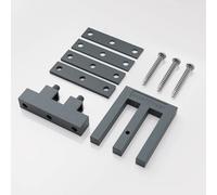 Scheffinger Manchon supplémentaire EM3 pour la sécurité combinée des fenêtres à double battant (gris quartz)