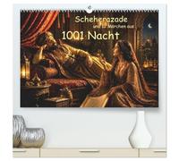 Scheherazade und 12 Märchen aus 1001 Nacht (hochwertiger Premium Wandkalender 2027 DIN A2 quer), Kunstdruck in Hochglanz: 12 kunstvolle Illustrationen zu den orientalischen Märchen aus 1001 Nacht