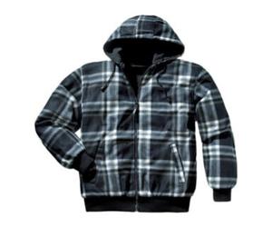 Scheibler Veste thermique réversible taille M carreaux noirs et blancs/noir uni 100 % poly Quantité:1