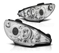 Scheinwerfer CCFL Angel Eyes Tuning Tec Pour Peugeot 206 98-06 Chrom