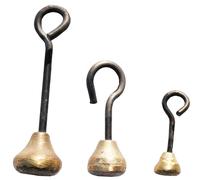 Schelbert Glockenschmiede Battant de clochettes et cloches, tige cintrée - diff. tailles pour les cloches et les cloches plates Saint-Gothard