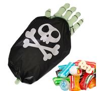 Scheleton Trick Or Treat Bag - Drôle Crâne D'Halloween Candy Fourre-tout, Enveloppe Fantôme Pour, Sac De | Délices Et Décorations De Nuit Hantées