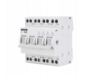Schelinger Commutateur modulaire 1-0-2 63 A 4P générateur de réseau