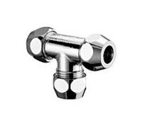 Schell raccord en T 1/2 x 1/2 x 1/2, 12 mm chromé,
