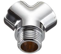 SCHELL 444020699 Fourchette en Y en laiton pour robinet simple, DN 15 G 1,2 AG x G 1,2 femelle x G 1,2 IG, chromé