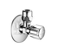Schell Angle Valve Comfort Réglable, Court Conception, 1/2 ", Chrome