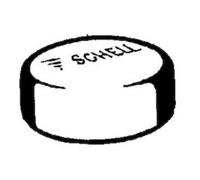 Schell Bouton poussoir Schell chromé complet Quantité:1
