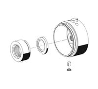 Schell Bouton Schell pour thermostat chrome Quantité:1