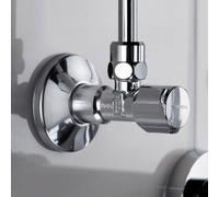 Schell COMFORT Robinet d’équerre avec certification DVGW, 1/2" x 3/8", auto-étanche, 049170699,