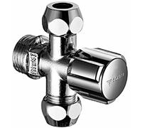 Schell Comfort 049 910 699 chromé Valve d' angle, avec 2 sorties