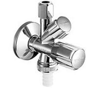 Schell COMFORT vanne d'équerre combinée 035450699 G 2000 /2 AG, dispositif de sécurité, avec ASAG easy, avec clapet anti-retour, chromé