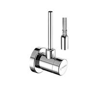 Schell Conception Vanne D'Angle Classique Réglable, Asag , 1/2 ", Chrome
