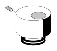 Schell Couvercle de commande Schell avec ressort de compression chromé Quantité:1