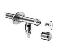 Schell Kit de robinetterie murale extérieure Schell POLAR II Set antigel avec diffuseur tubulaire, chromé mat Quantité:1