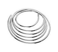 Schell tube de cuivre en forme d'anneau 487 410 699 10 mm x 5000 mm, chromé