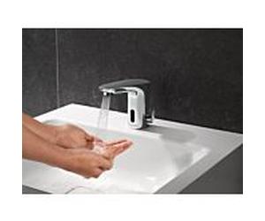 Schell Modus e mitigeur de lavabo électronique 021730699 avec bloc d'alimentation 6 VDC, 100-240 VAC, 50-60 Hz, chromé