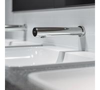 raccord de prise murale infrarouge Schell mode e 019540699 saillie 230 mm, HD-K, compartiment à piles 6 V, chromé