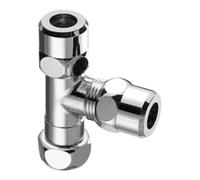 Schell Pièce en T avec écrou-raccord mobile 3/8 chromé Quantité:1