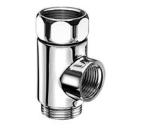 Schell Pièce en T Schell, en vrac avec écrou-raccord, 3/4 chromé Quantité:1