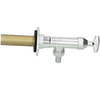 Schell Valve murale extérieure Polar II 039970399 résistante au gel, chrome mat, sans aérateur de tuyau