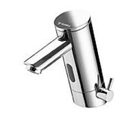 Schell Puris e mitigeur électronique de lavabo 012110699 chrome, fonctionnement sur secteur, pour eau mitigée, bec 140mm