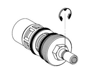 Schell Schell pièces de rechange Robinet de chasse d'urinoir VERONA, cartouche Quantité:1