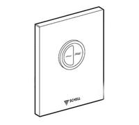 Schell Schell Plaque de commande EDITION ECO blanche, pour WC, double chasse Quantité:1