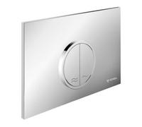 Schell Schell Plaque de commande WC MONTUS CIRCUM vc, commande avant ou arrière, pour double chasse Quantité:1