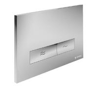 Schell Schell Plaque de commande WC MONTUS KONKAV blanche, commande avant ou arrière, pour double chasse Quantité:1