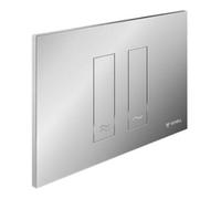 Schell Schell Plaque de commande WC MONTUS TOWER mat-chrome, commande avant ou arrière, pour chasse 2-Mg Quantité:1