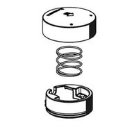 Schell Schell Poignée d'actionnement PETIT SC-M à ressort, bague de recouvrement, chrome Quantité:1
