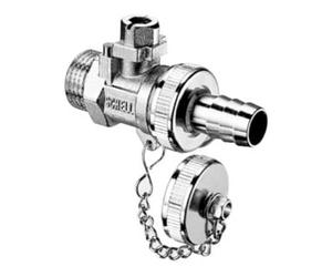Schell Schell Robinet à boisseau sphérique remplissage/vidange DN 15xG 1/2 AG, capuchon plat, MS, mvc Quantité:1