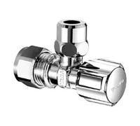 Schell Schell Vanne d'angle COMFORT d 12mm G 3/8 AG, avec régulation, kiwa, chromé Quantité:5