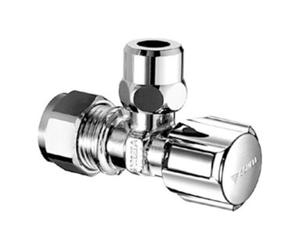 Schell Schell Vanne d'angle COMFORT d 12mm G 3/8 AG, avec régulation, kiwa, chromé Quantité:5