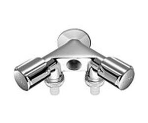 Schell shunt vanne double 033.680.699 filetage intérieur 1/2 », chromé , avec raccord de tuyau