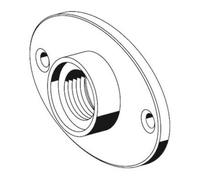 Schell Vis à tête cylindrique rosette laiton chromé mat Quantité:1